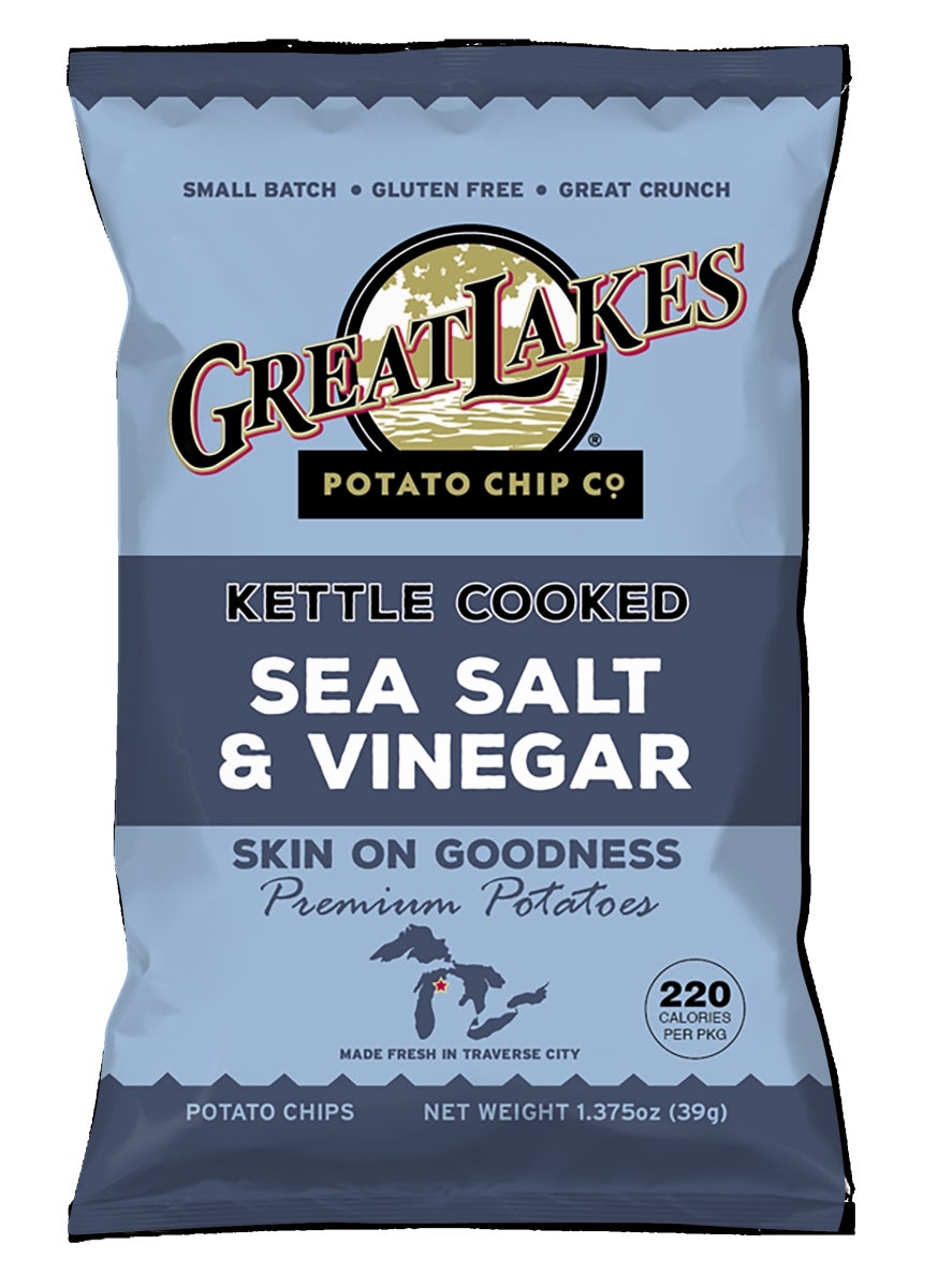 Chips, Potato, Kettle, Salt & Vinegar, Single-Serve,40 - 1.38 OUNCE