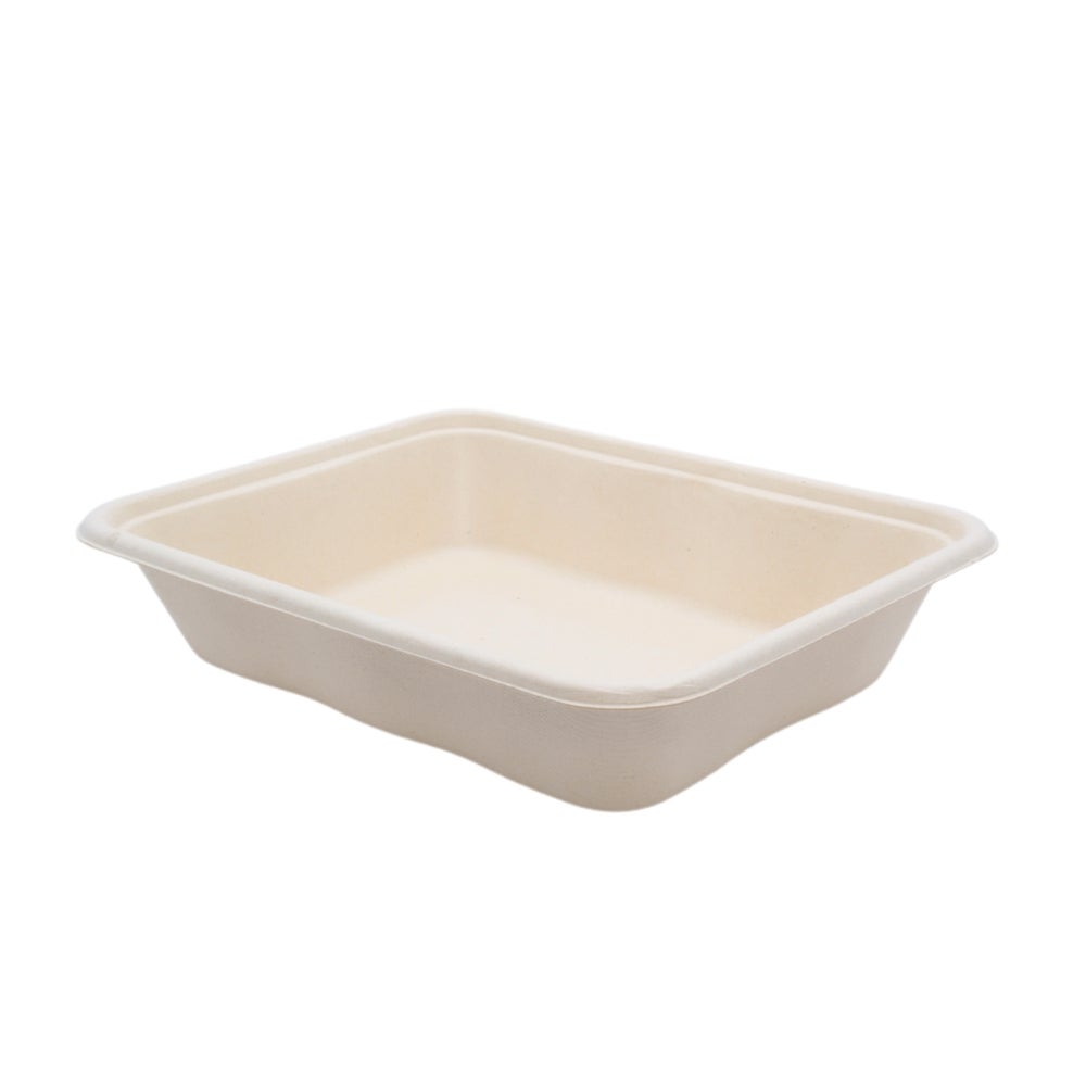 Tray, 32 Ounce, Bagasse, Rectangle,400 - 1 COUNT