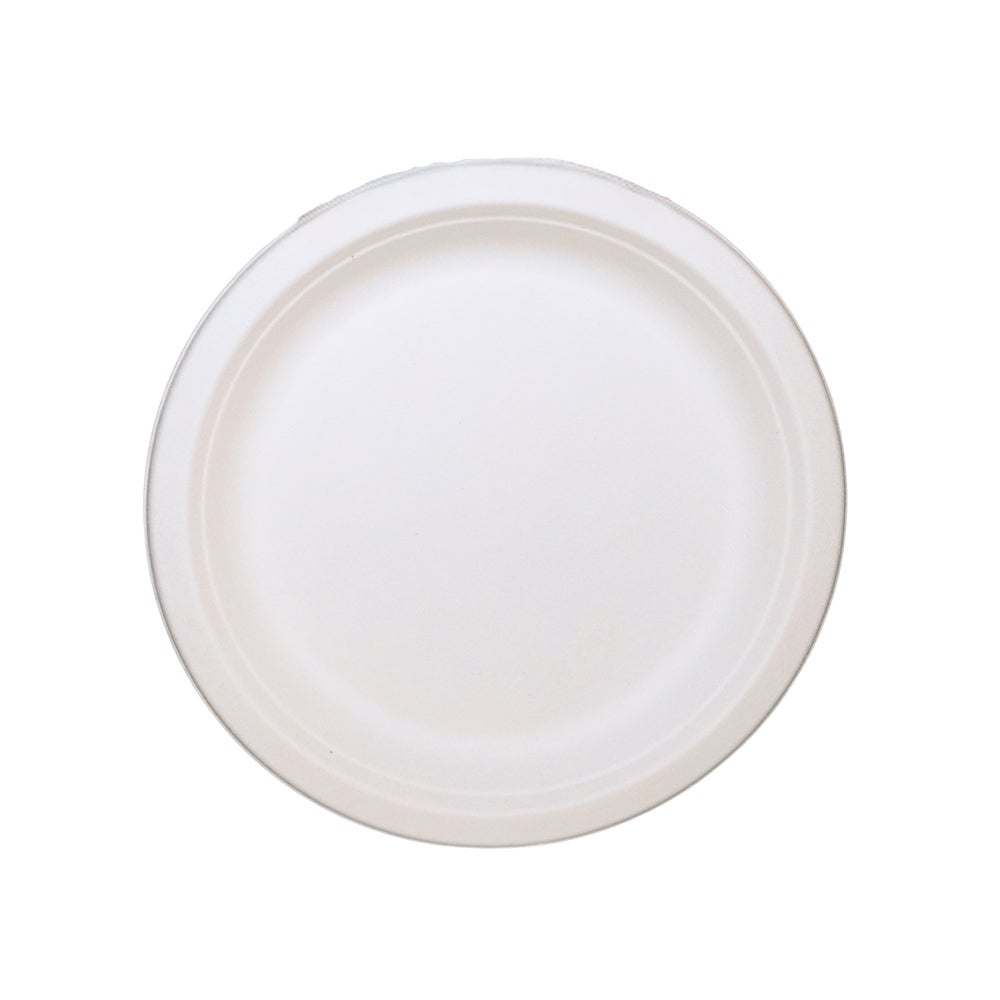 Plate, 6 Inch, Bagasse, White, Round,1000 - 1 COUNT