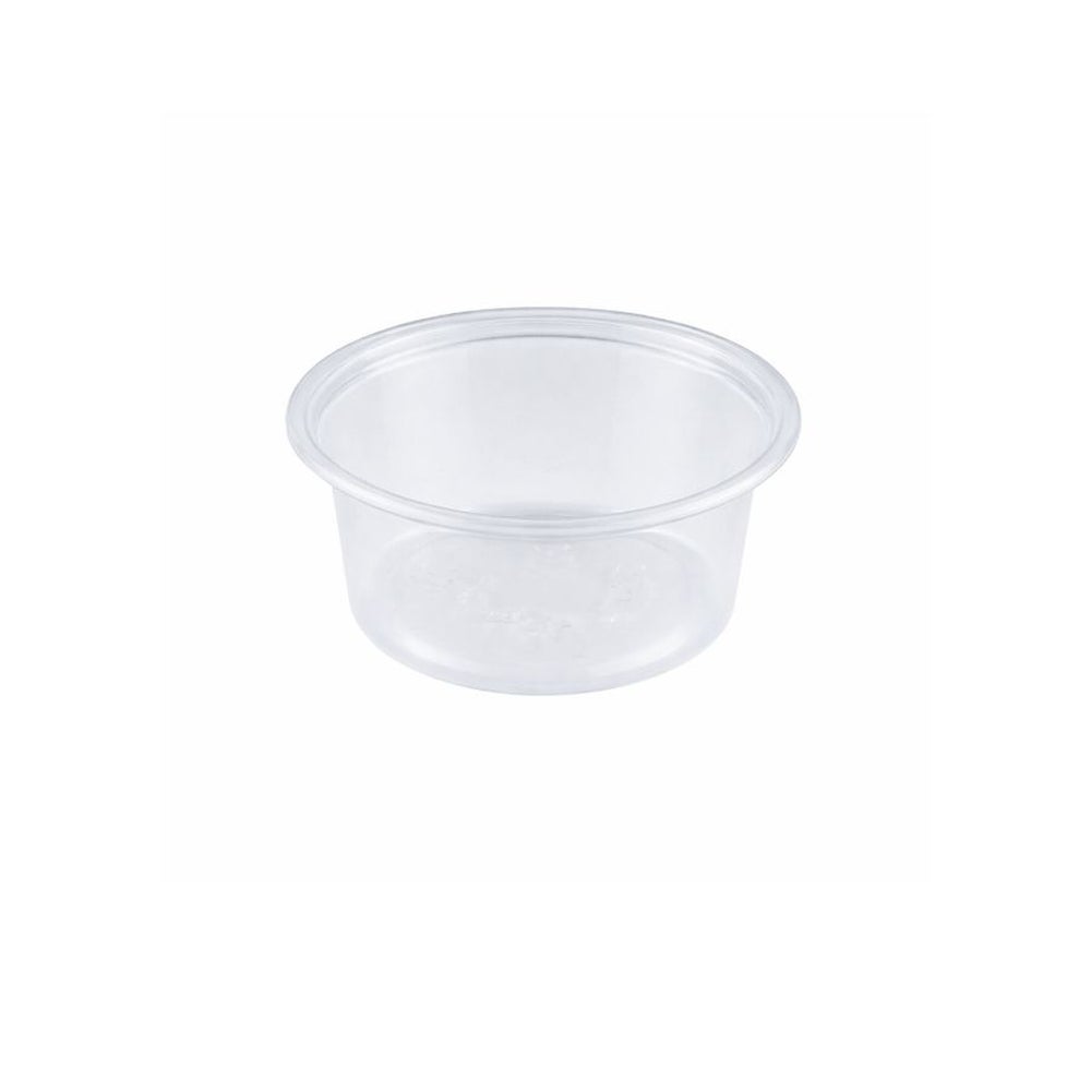 Cups, Portion, 1.5 Ounce, Plastic, Clear, Oval, Polypropylene,2500 - 1 COUNT