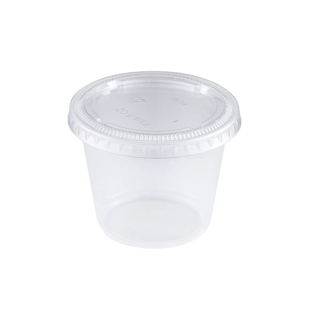 Cups, Portion, 5.5 Ounce, Plastic, Clear, Oval, Polypropylene,2500 - 1 COUNT
