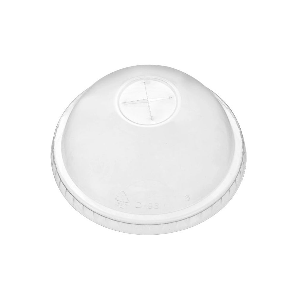 Lids, Dome, X-Slot, Plastic, Clear, PET, For 32 Ounce Cup,500 - 1 COUNT