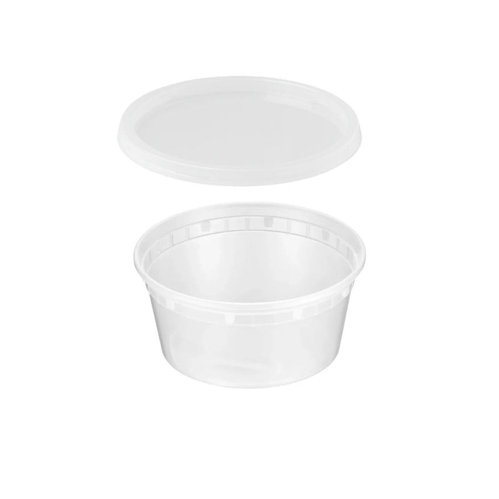 Container, Deli, 12 Ounce, Microwaveable Plastic, Polypropylene,240 - 1 COUNT