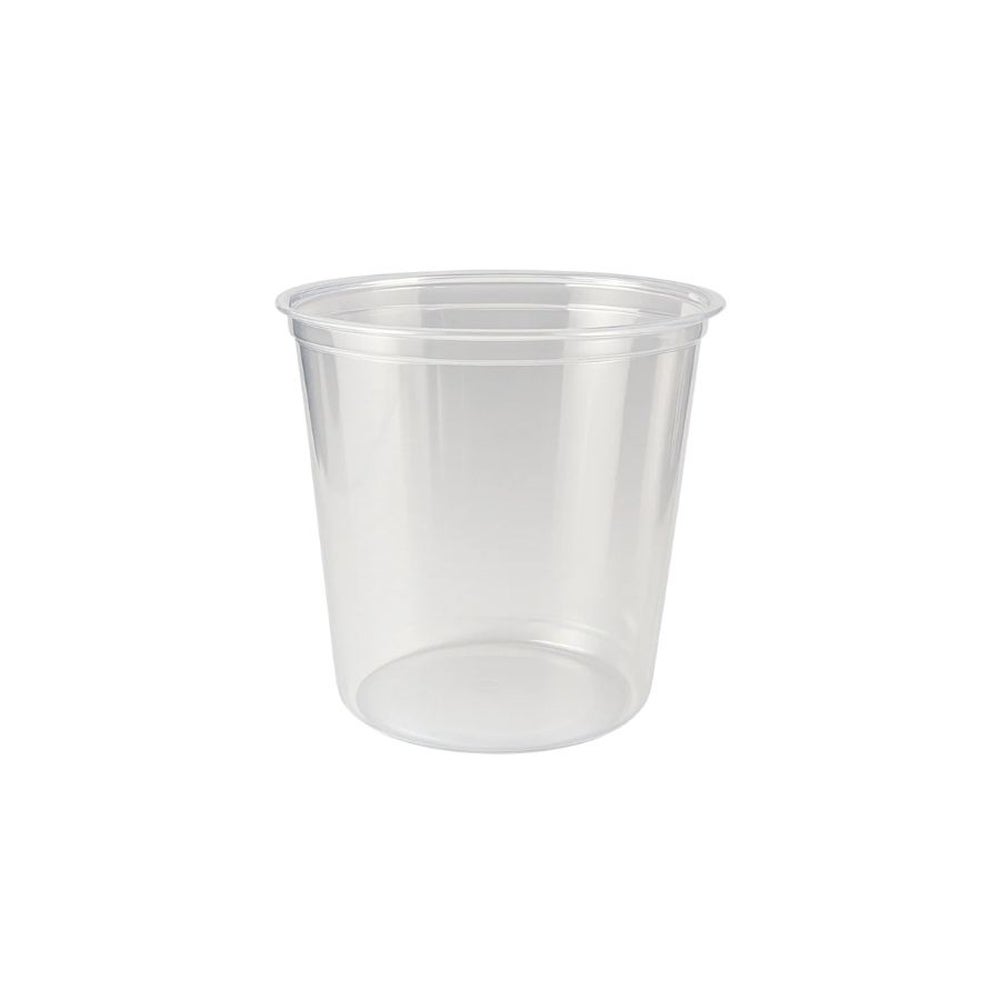 Container, Deli, 24 Ounce, Microwaveable Plastic, Clear,500 - 1 COUNT