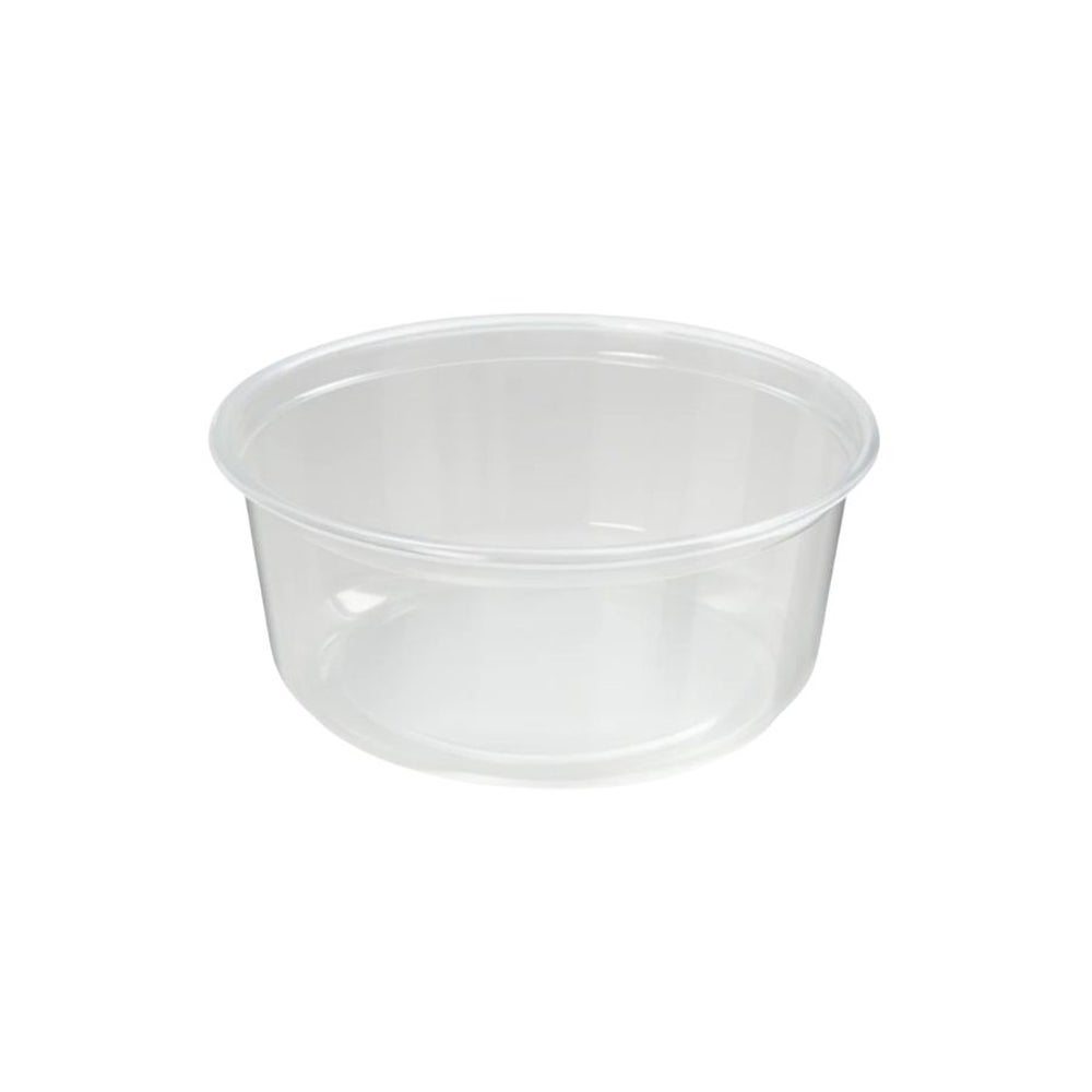 Container, Deli, 8 Ounce, Microwaveable Plastic, Clear,500 - 1 COUNT