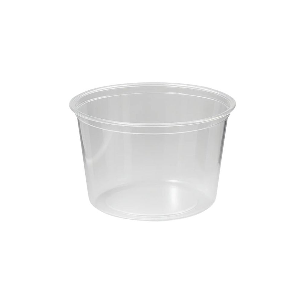 Container, Deli, 16 Ounce, Microwaveable Plastic, Clear,500 - 1 COUNT