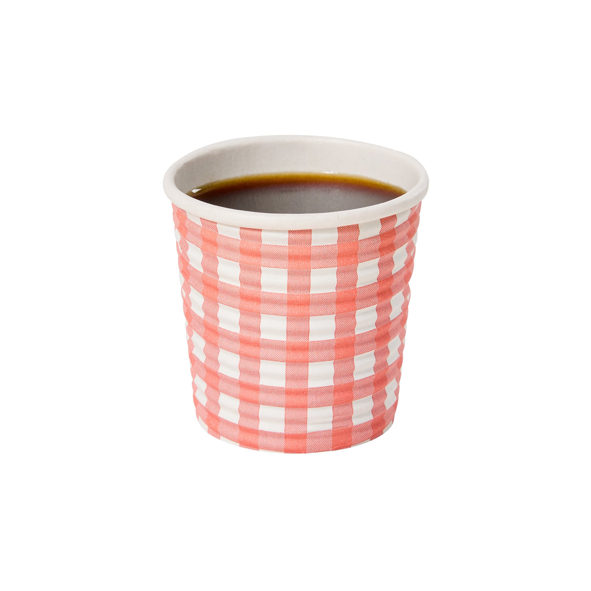 Cups, Coffee, 4 Ounce, Paper, Picnic Print, Spiral Wall, 2.50 x 2.50 x 2.25 Inch,20 - 25 COUNT