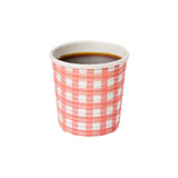 Cups, Coffee, 4 Ounce, Paper, Picnic Print, Spiral Wall, 2.50 x 2.50 x 2.25 Inch,20 - 25 COUNT