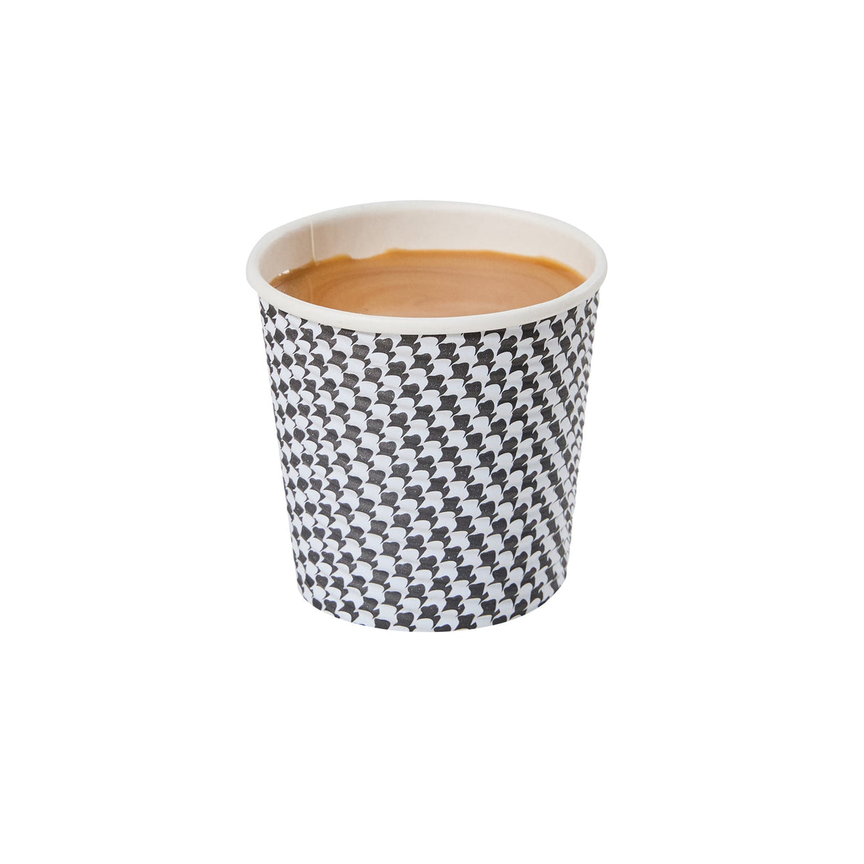 Cups, Coffee, 4 Ounce, Paper, Houndstooth, Spiral Wall, 2.50 x 2.50 x 2.25 Inch,20 - 25 COUNT