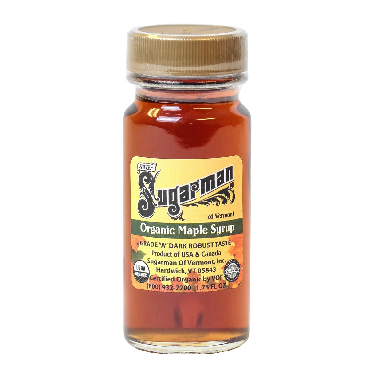 Syrup, Maple, Pure Grade A, Dark Robust, Glass,60 - 1.75 FLUID