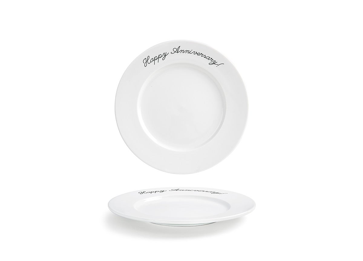 Plates, 10.5 Inch, Monaco, Happy Anniversary,4 - 1 EACH