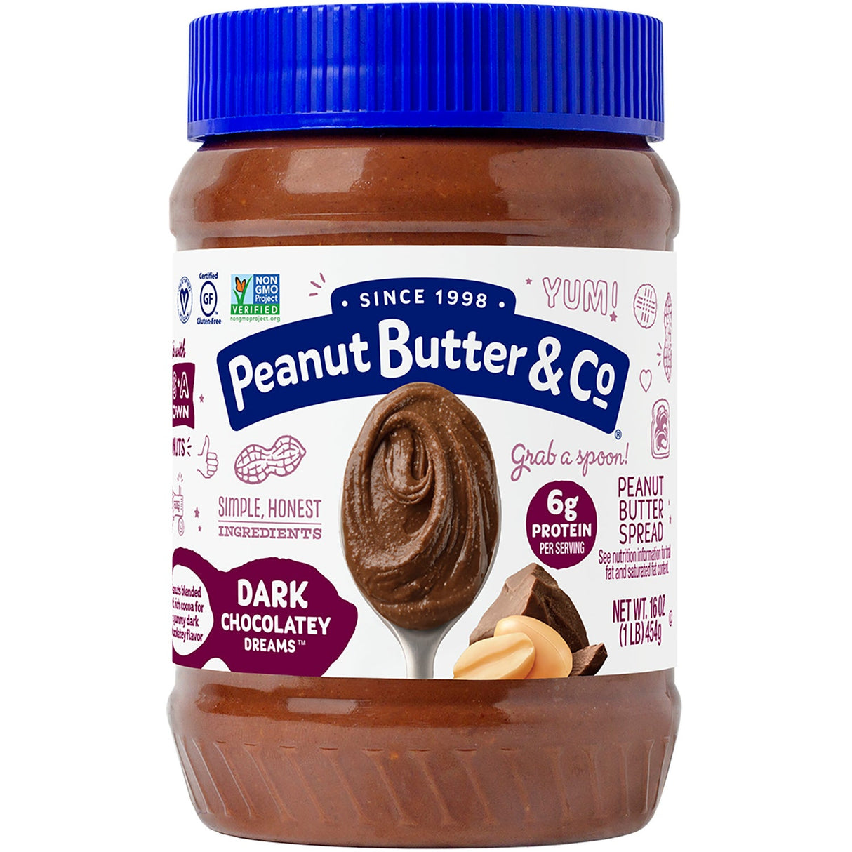 Peanut Butter, Dark Chocolate,6 - 16 OUNCE