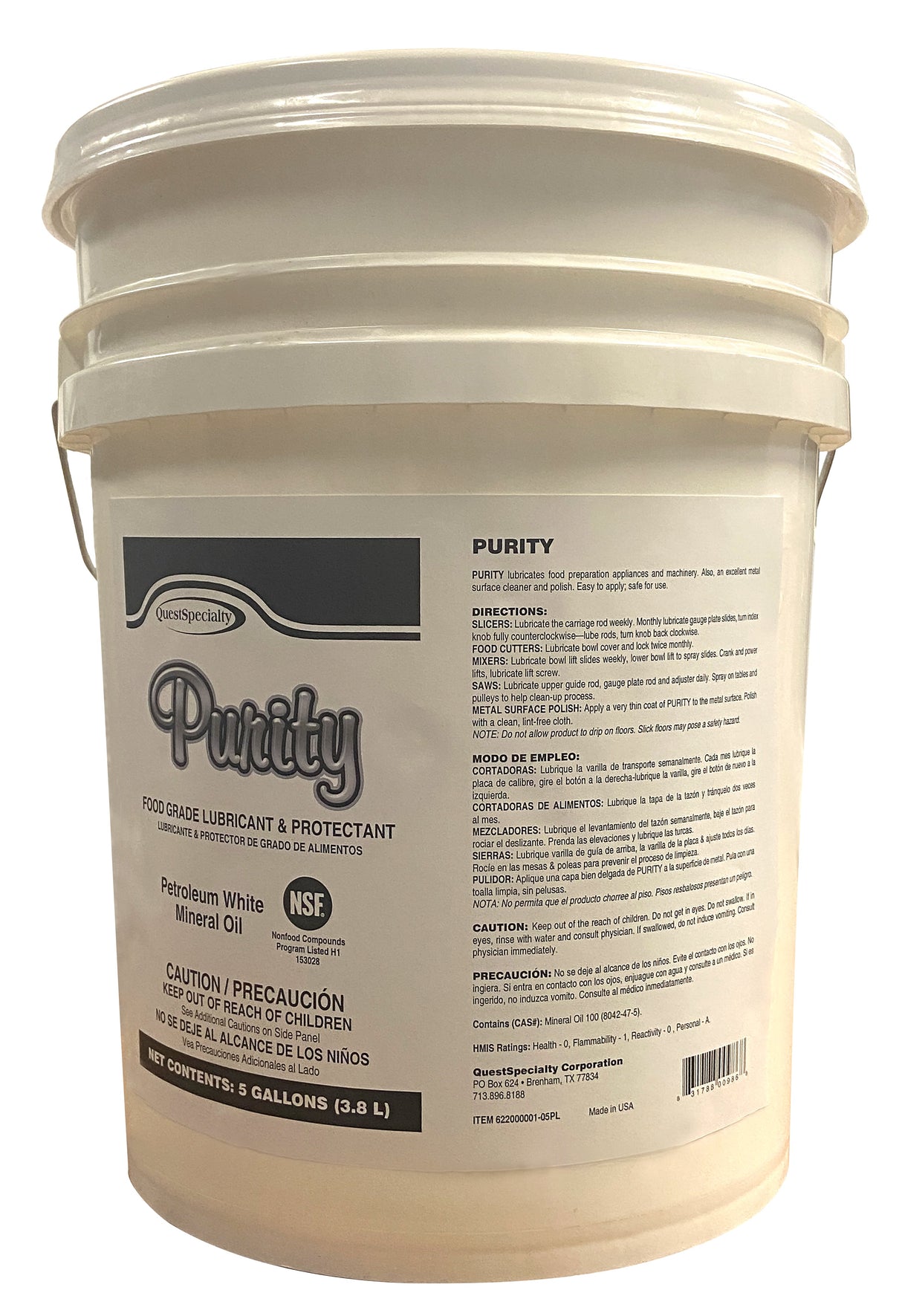 Lubricant & Protectant, Food Grade,1 - 5 GALLON