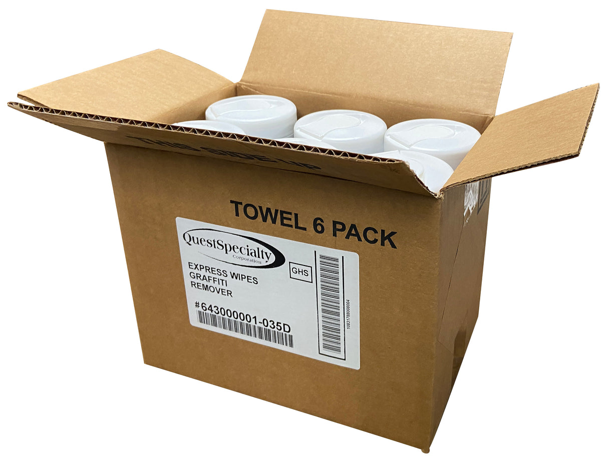 Wipes, Graffiti Remover, 11x7 Inch,6 - 40 COUNT