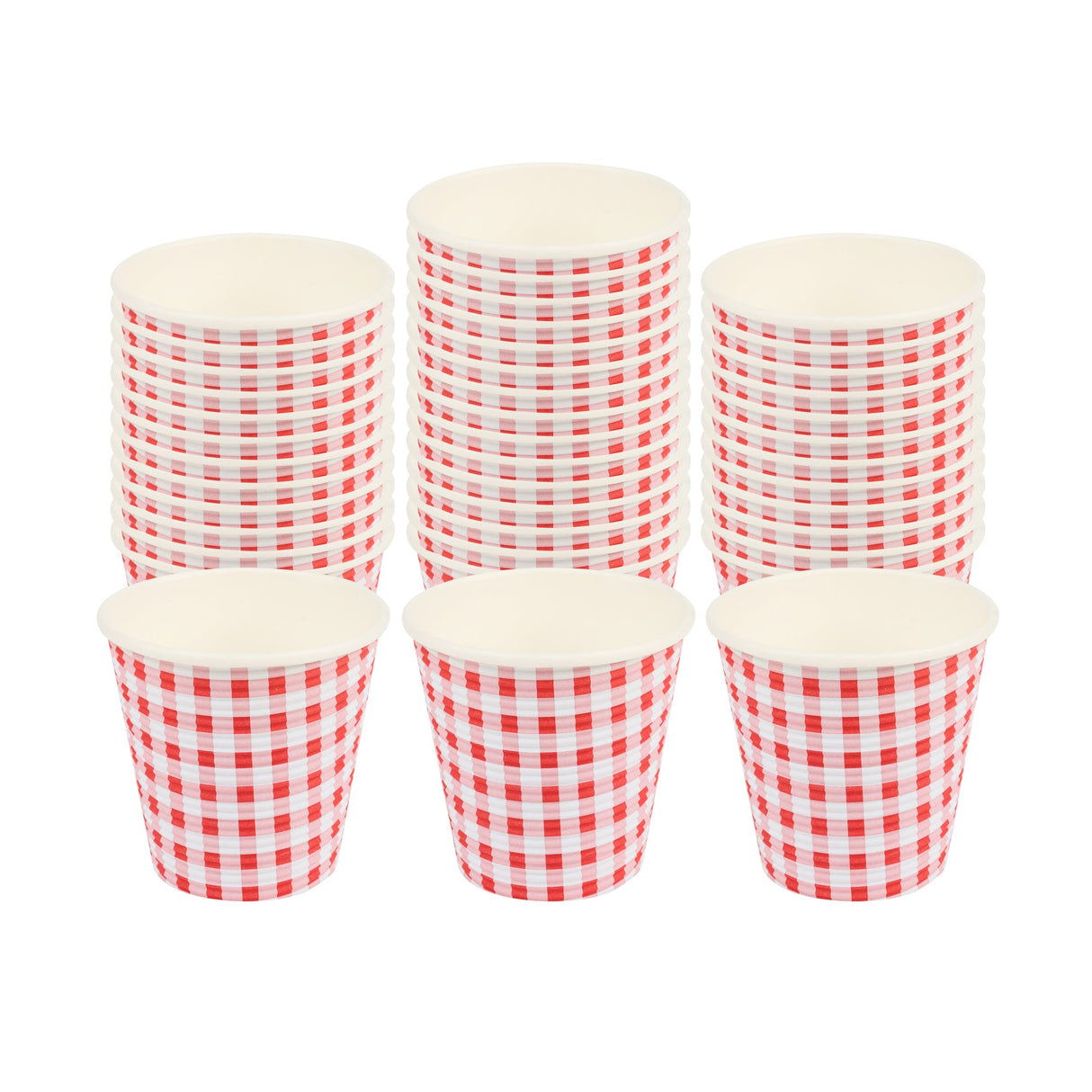 Cups, Coffee, 8 Ounce, Paper, Picnic Print, Spiral Wall, 3.50 x 3.50 x 3.25 Inch,20 - 25 COUNT