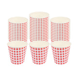 Cups, Coffee, 8 Ounce, Paper, Picnic Print, Spiral Wall, 3.50 x 3.50 x 3.25 Inch,20 - 25 COUNT