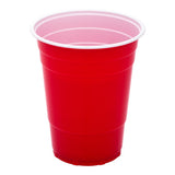 Cups, Party, RW Base 16 Ounce, Plastic, Red, 3.75 x 3.75 x 4.75 Inch,20 - 25 COUNT