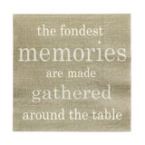 Napkins, Lunch, Gray with Print, 13 x 13 Inch,1 - 20 COUNT