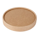 Lids, Flat, Paper, Kraft, for 8 Ounce Cups,1 - 50 COUNT