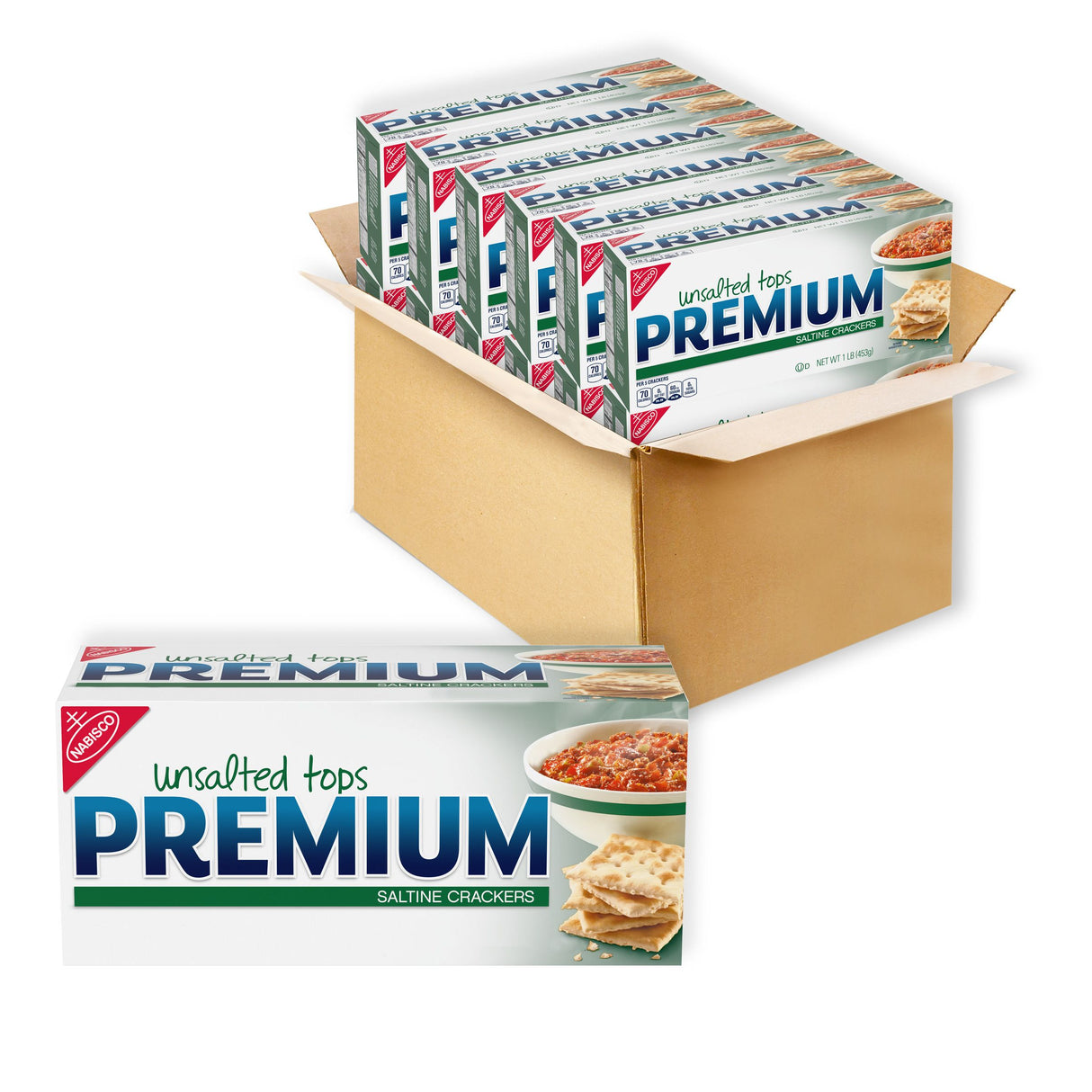 Crackers, Saltine, Unsalted, Bulk,12 - 16 OUNCE