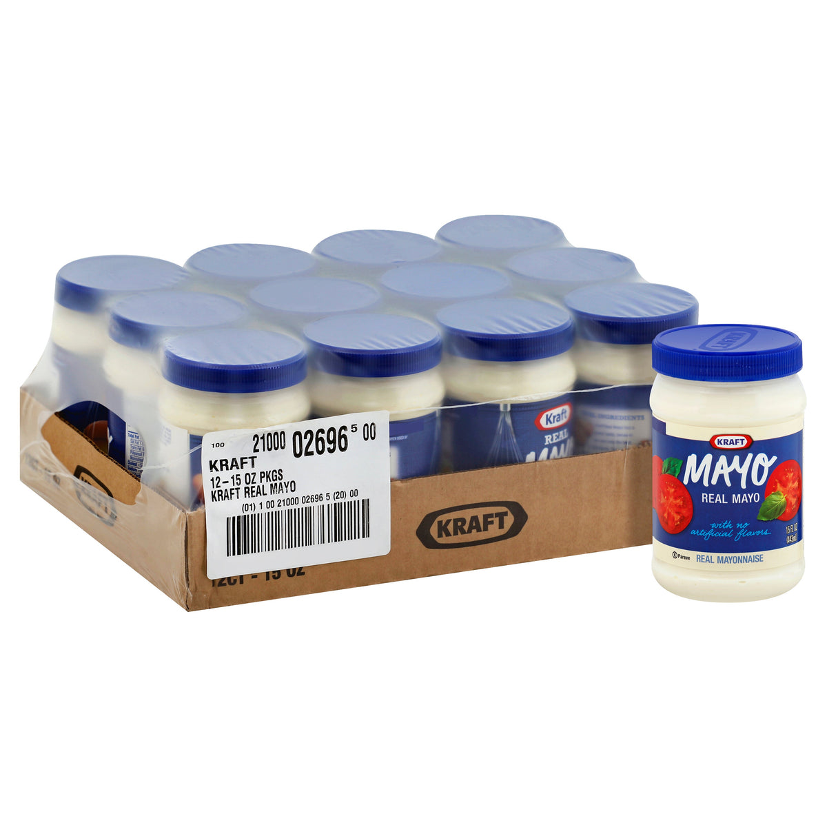 Mayonnaise, Real, Shelf-Stable,12 - 15 OUNCE