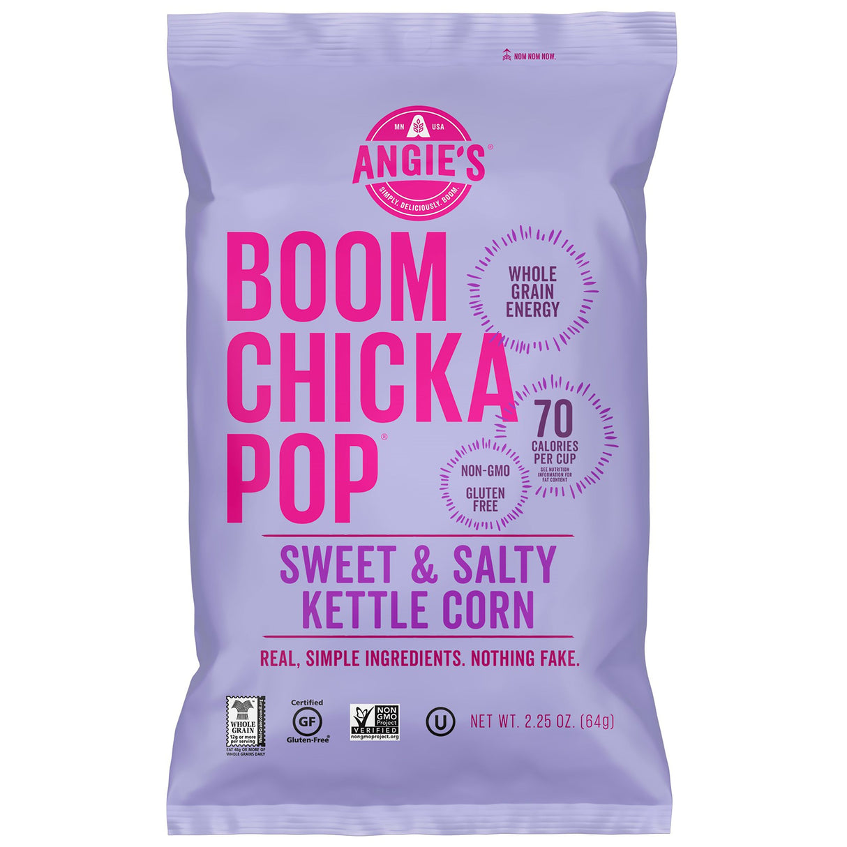 Popcorn, Sweet & Salty, Boomchickapop, Shelf-Stable, Single Serve,12 - 2.25 OUNCE