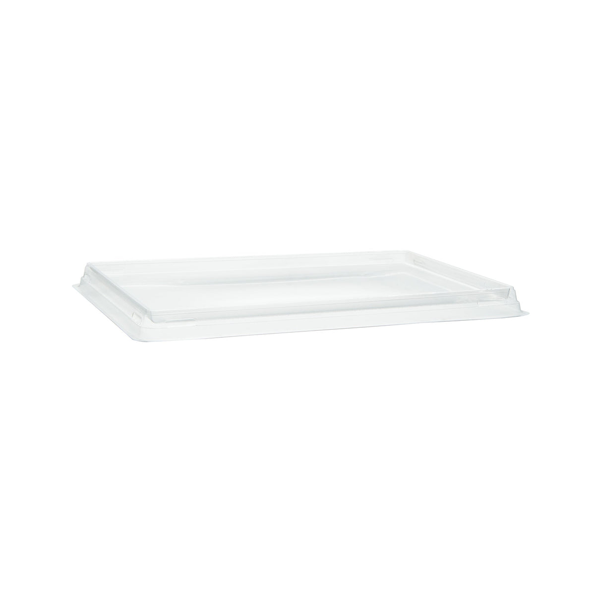 Lids, Cafe Vision, Plastic, Clear, Rectangular, PET, fits Medium Click Lock Containers,1 - 50 COUNT