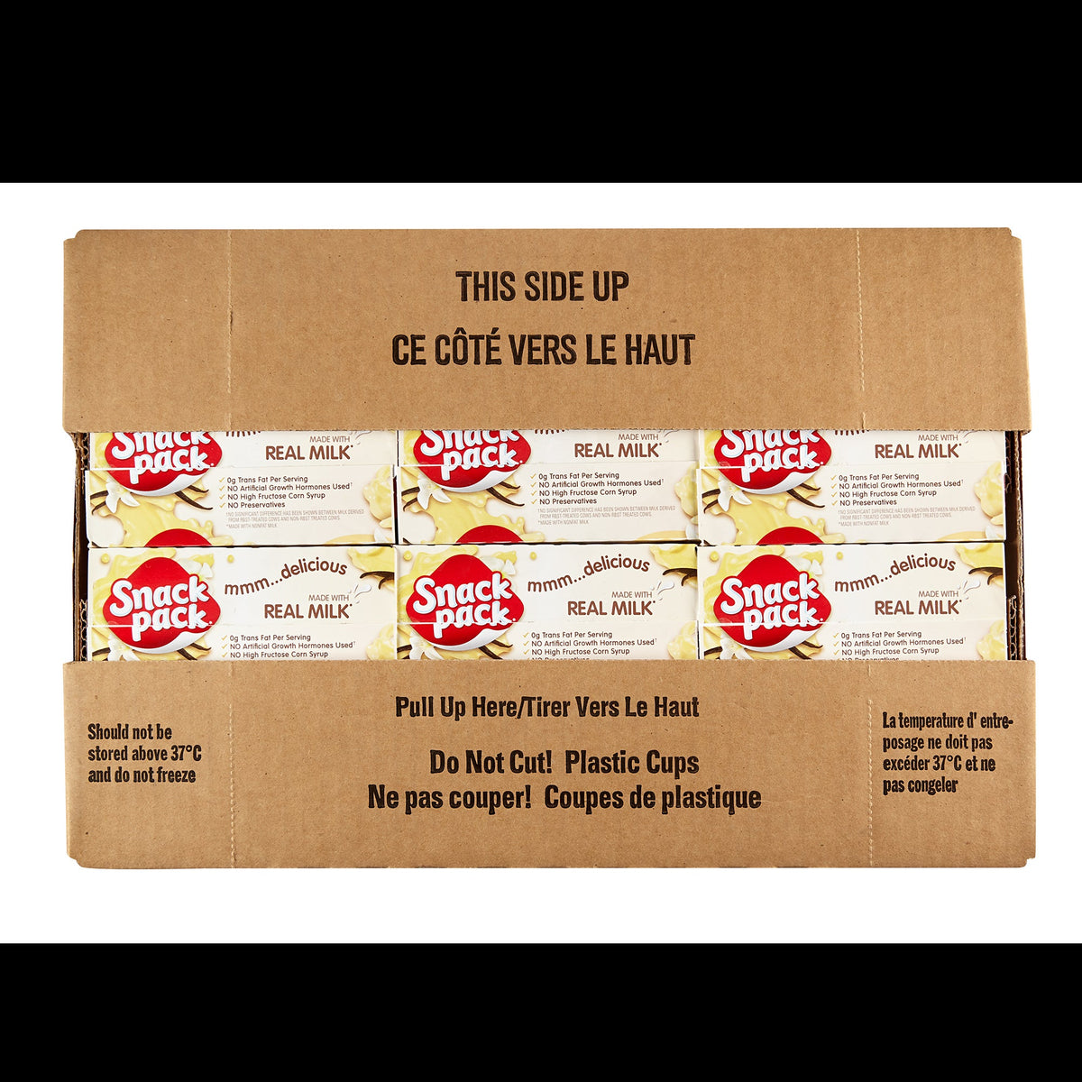 Pudding, Vanilla, Shelf-Stable, Cups, 3.25 Ounce,12 - 4 COUNT