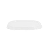 Lids, Flat, 4.5 x 4.5 Inch, Plastic, Clear, Square, Fits 10 Ounce Aluminum Baking Cups,1 - 100 COUNT