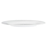 Plates, Moderna 7 x 7 x 0.50 Inch, Plastic, White, Wave Textured Rim, Round,40 - 1 COUNT
