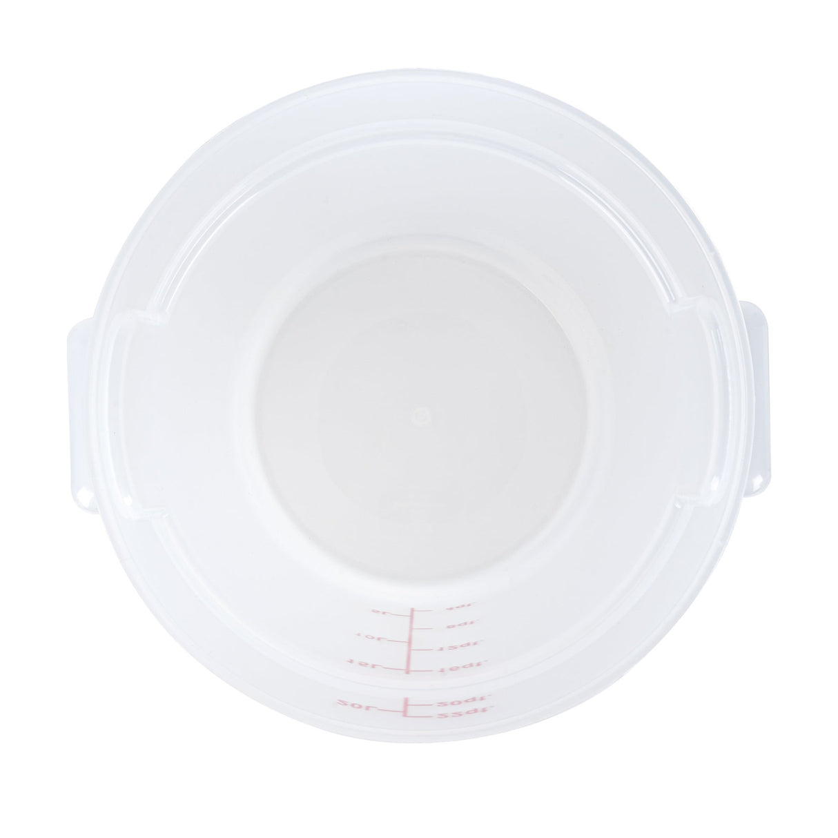 Containers, Food Storage, Met Lux 22 Quart, Round, Translucent, 12.25 x 12.25 x 15 Inch, with Red Volume Markers,10 - 1 EACH