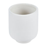 Vase, Table Art, 3 x 3 x 3.50 Inch, Ceramic, White, Tea Cup Shape,1 - 1 EACH