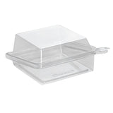 Containers, Sandwich, Tamper Tek, Plastic, Clear, 5.75 x 5.5 x 2.5 Inch, with Lid, Tamper-Evident,100 - 1 COUNT