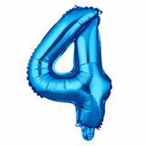 Balloon, Mylar, Balloonify 16 Inch, Number 4, Blue,1 - 1 EACH