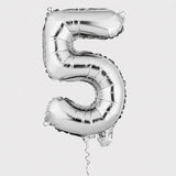 Balloon, Mylar, Balloonify 16 Inch, Number 5, Silver,1 - 1 EACH