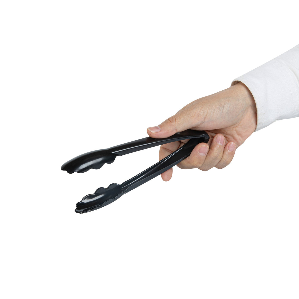 Tongs, Scalloped, Cater Tek Heavy-Duty, 7.50 Inch, Plastic, Black,10 - 1 EACH