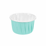 Cups, Baking, 1 Ounce, Paper, Turquoise, Pleated, Small 2 x 2 x 1.25 Inch, Round,200 - 1 COUNT