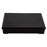 Box, Japanese Style Bento 6-Compartment, 12.25 x 9.75 x 2.25 Inch, Plastic, Black & Red, ABS,1 - 1 EACH