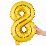 Balloon, Mylar, Balloonify 16 Inch, Number 8, Gold,1 - 1 EACH