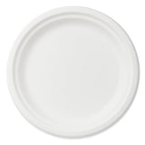 Plates, Pulp Safe 8.75 x 8.75 x 0.75 Inch, Sugarcane & Bagasse, White, Round,100 - 1 COUNT
