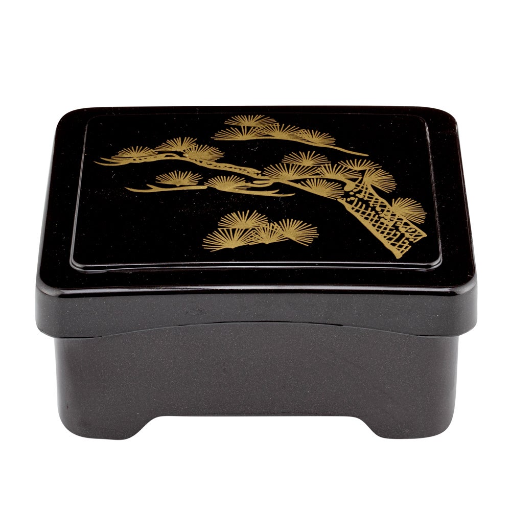 Box, Japanese Style Unagi Bento, Bento Tek 6.5 x 5.75 x 3.25 Inch, Plastic, Black & Red,1 - 1 EACH