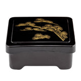 Box, Japanese Style Unagi Bento, Bento Tek 6.5 x 5.75 x 3.25 Inch, Plastic, Black & Red,1 - 1 EACH