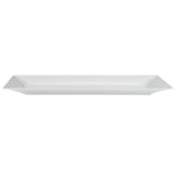 Plates, Moderna 9.50 x 6.25 x 0.50 Inch, Plastic, White, Rectangular,10 - 1 COUNT