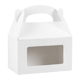 Boxes, Gable & Lunch, Bio Tek 6 x 3.50 x 3.50 Inch, Paper, White, with Window,25 - 1 COUNT