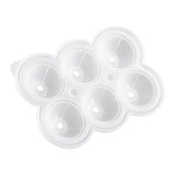 Mold, Ice, 6 Compartment, Sphere, Black, Silicone,1 - 1 EACH