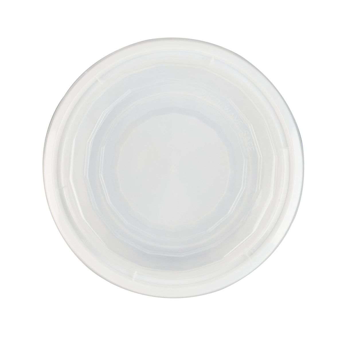 Box, To-Go, Asporto 16 Ounce, Microwavable Plastic, White, Round, 6.25 x 6.25 x 1.75 Inch, includes Clear Lid,50 - 1 COUNT