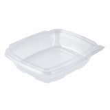 Container, Tamper Tek 48 Ounce, Plastic, Clear, Rectangular, 8.75 x 7.75 x 1.75 Inch, with Lid, Tamper-Evident,100 - 1 COUNT