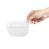 Inserts, Bar Lux 1.25 Pint, White, Plastic, for 5-Compartment Condiment Caddy,5 - 1 COUNT