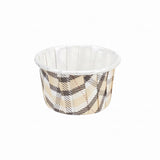 Cups, Baking, 1 Ounce, Paper, Plaid, Pleated, Small 2 x 2 x 1.25 Inch, Round,200 - 1 COUNT