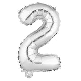Balloon, Mylar, Balloonify 16 Inch, Number 2, Silver,1 - 1 EACH